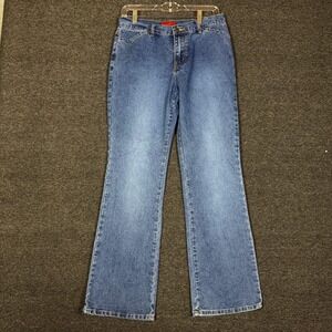 Too Hot Womens Size 9 Bootcut Jeans Medium Wash Denim Mid Rise Stretch RN 76854